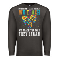 Smoke Autism Awareness Teacher Premium Sweatshirt - CowhideDigitalArt