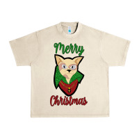 Merry Christmas Cat Urban Heavy Tee | Teevron