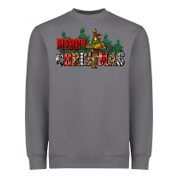 Storm merry christmas  cross Heavyweight Sweatshirt - CowGirlArtShop