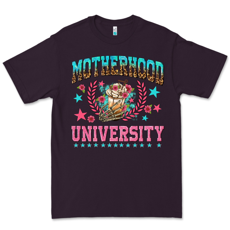 Motherhood University With Coffee Premium Tee by NancyCooperArtShop | Teevron