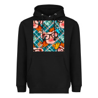 Black fall pig seamless pattern Heavyweight Hoodie - BundleAndBundleShop
