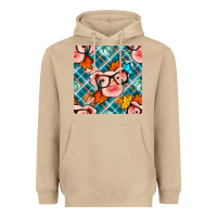 Mushroom fall pig seamless pattern Heavyweight Hoodie - BundleAndBundleShop