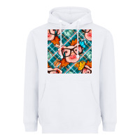 White fall pig seamless pattern Heavyweight Hoodie - BundleAndBundleShop
