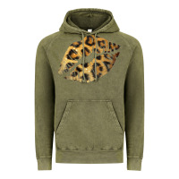 Vintage Olive Leopard Lips Vintage Hoodie - Bettercallsaul