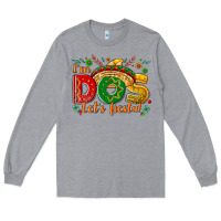 Heather Grey I'm dos let's Fiesta Long Sleeve Tee - NancyCooperArtShop