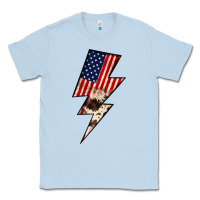 Dusty Blue Lightning Bolt Classic Tee - JahusDesignShop