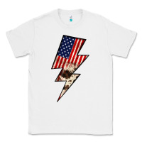 White Lightning Bolt Classic Tee - JahusDesignShop
