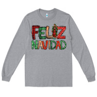 Heather Grey Feliz Navidad our lady of Guadalupe Christmas Long Sleeve Tee - Jasminsmagicworld
