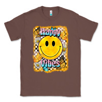 Chestnut happy vibes smiley face Classic Tee - BarkalooDesign
