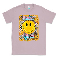 Lilac happy vibes smiley face Classic Tee - BarkalooDesign