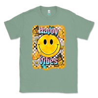 Sage happy vibes smiley face Classic Tee - BarkalooDesign