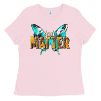 Bubblegum Pink you matter Ladies Tee - NancyCooperArtShop