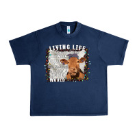 Navy Between Jesus Take The Wheel I Wish A Heifer Would Urban Heavy Tee - Bettercallsaul