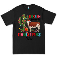 Black rockin around the christmas tree Premium Tee - MaliasSmallBusiness