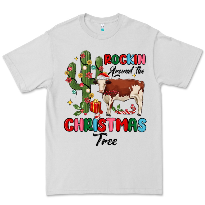 Rockin Around The Christmas Tree Premium Tee by MaliasSmallBusiness | Teevron