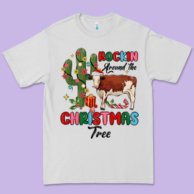 Rockin Around The Christmas Tree Premium Tee Designed By Maliassmallbusiness