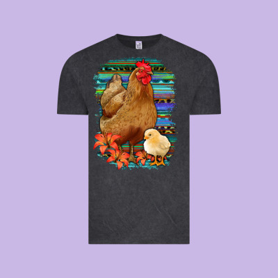Chicken With Chick Vintage Tee Designed By Bettercallsaul