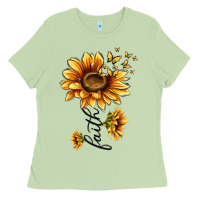 Matcha faith sunflower Ladies Tee - MaliasSmallBusiness