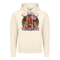 Vintage Artic hello valentine highland cow Vintage Hoodie - RanaPortraitStore