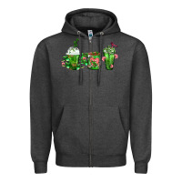 Cactus Lover Cactus Coffee Cups Zipper Hoodie | Teevron