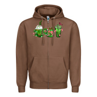 Chestnut Cactus Lover Cactus Coffee Cups Zipper Hoodie - FaDigitalArtStudio