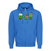 True Royal Cactus Lover Cactus Coffee Cups Zipper Hoodie - FaDigitalArtStudio