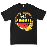 Black hello summer watermelon Premium Tee - JahusDesignShop