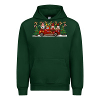 Forest Green Christmas Gnome Truck Urban Hoodie - Artiststas