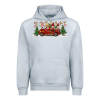 Heather Grey Christmas Gnome Truck Urban Hoodie - Artiststas