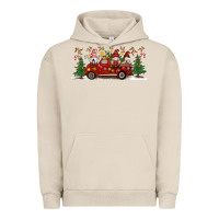 Pigment French Oak Christmas Gnome Truck Urban Hoodie - Artiststas
