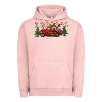 Pigment Salmon Christmas Gnome Truck Urban Hoodie - Artiststas