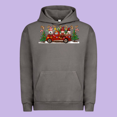 Christmas Gnome Truck Urban Hoodie Designed By Artiststas
