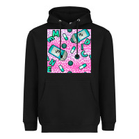 Black Western Medicine Seamless Pattern Heavyweight Hoodie - BundleAndBundleShop