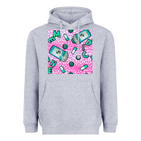 Heather Grey Western Medicine Seamless Pattern Heavyweight Hoodie - BundleAndBundleShop