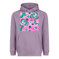 Lavender Western Medicine Seamless Pattern Heavyweight Hoodie - BundleAndBundleShop