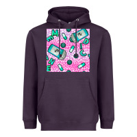 Plum Western Medicine Seamless Pattern Heavyweight Hoodie - BundleAndBundleShop
