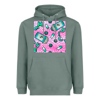 Sage Western Medicine Seamless Pattern Heavyweight Hoodie - BundleAndBundleShop