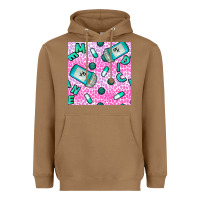Toasted Coconut Western Medicine Seamless Pattern Heavyweight Hoodie - BundleAndBundleShop