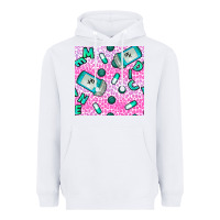 White Western Medicine Seamless Pattern Heavyweight Hoodie - BundleAndBundleShop