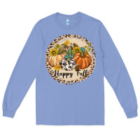 Colony Blue Happy Fall Long Sleeve Tee - texasbilliewilder