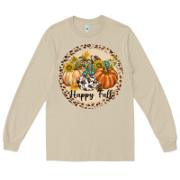 Mushroom Happy Fall Long Sleeve Tee - texasbilliewilder