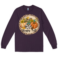 Plum Happy Fall Long Sleeve Tee - texasbilliewilder