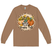Toasted Coconut Happy Fall Long Sleeve Tee - texasbilliewilder