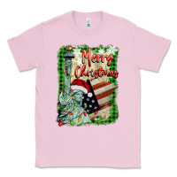 Bubblegum Pink merry christmas  statue of liberty Classic Tee - BarkalooDesign