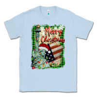 Dusty Blue merry christmas  statue of liberty Classic Tee - BarkalooDesign