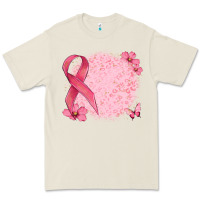 Bone customized breast cancer ribbon and background Premium Tee - MaliasSmallBusiness