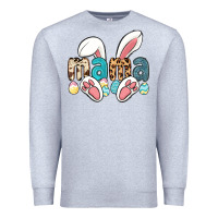 Heather Grey mama easter Premium Sweatshirt - LillyAllenDesigns