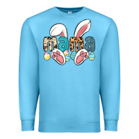 Ocean Blue mama easter Premium Sweatshirt - LillyAllenDesigns
