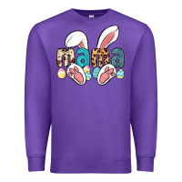 Purple mama easter Premium Sweatshirt - LillyAllenDesigns