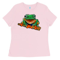 Bubblegum Pink frog Ladies Tee - Jasminsmagicworld